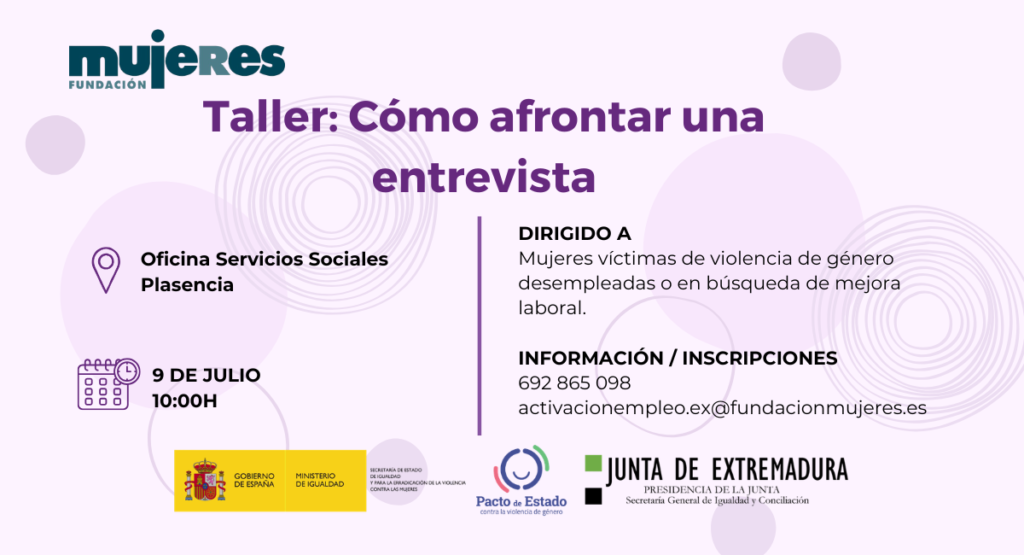 Taller de entrevistas en Plasencia
