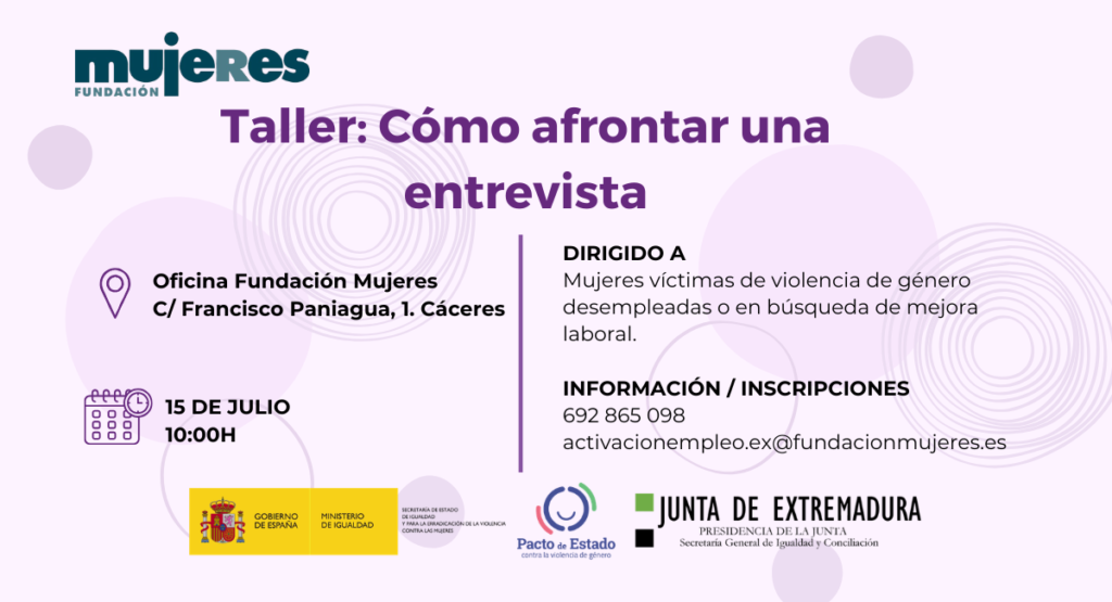 Taller: Cómo afrontar una entrevista